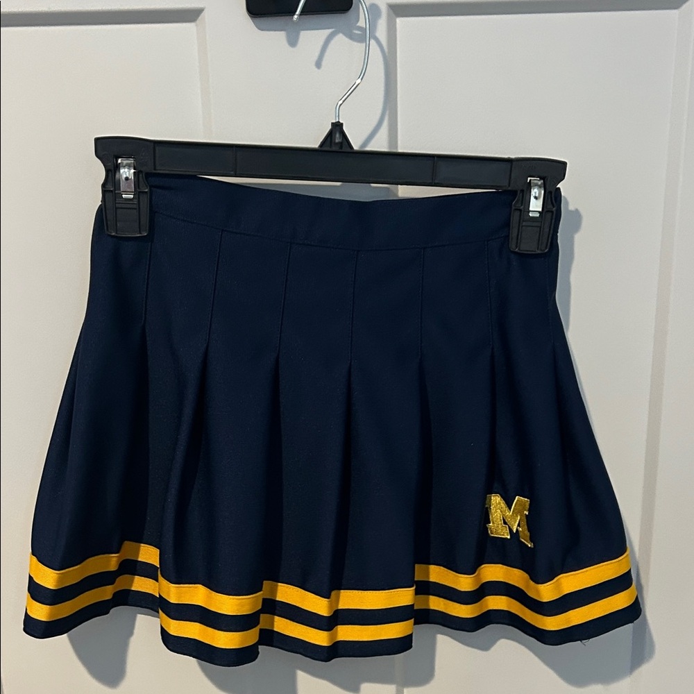 Girls University or Michigan Cheerleader Skirt